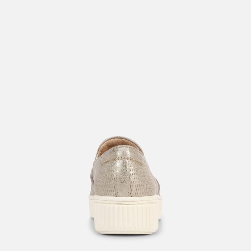 Naturalizer Women's Soul Tia Slip On Sneaker - Porcelain Metallic Synthetic