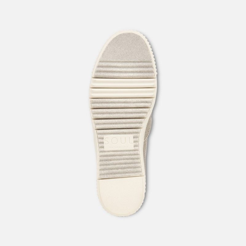 Naturalizer Women's Soul Tia Slip On Sneaker - Porcelain Metallic Synthetic