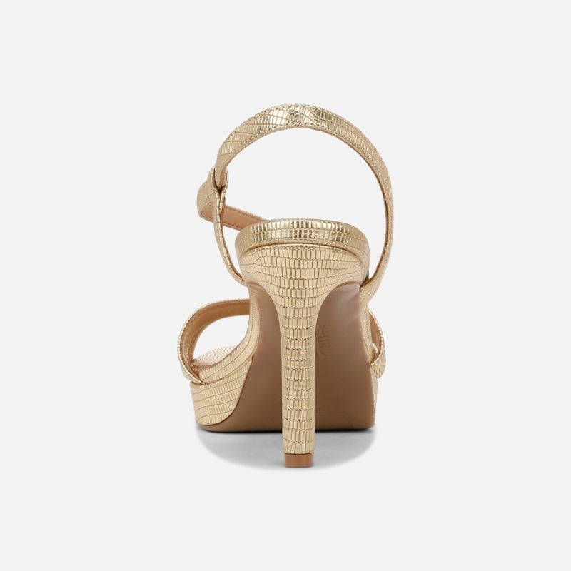 Naturalizer Women's Abby Dress Sandal - Dark Gold Faux Leather