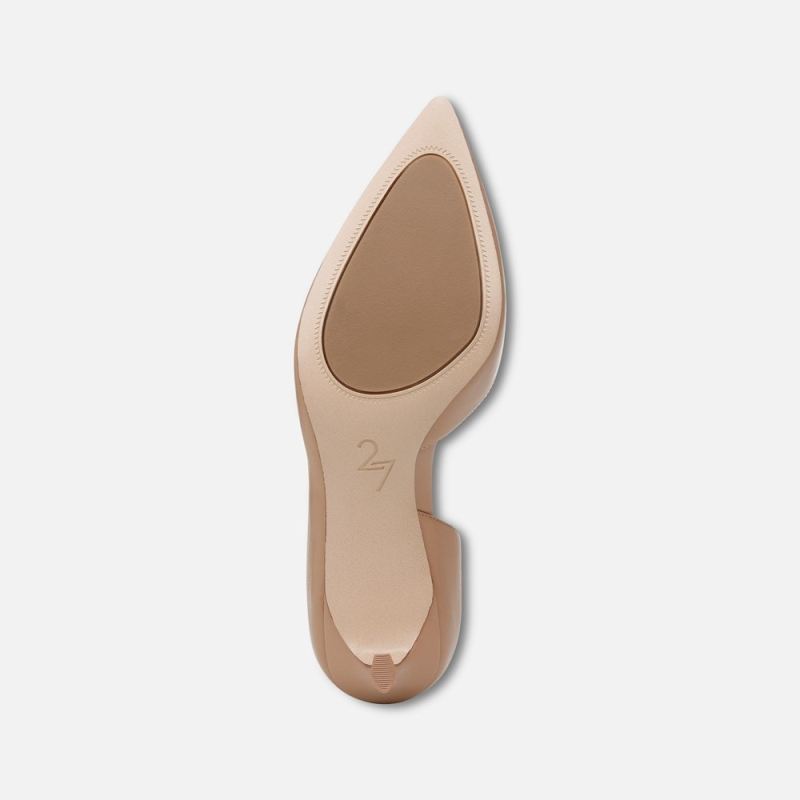 Naturalizer Women's 27 Edit Faith Pump - Creme Brulee Leather