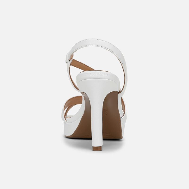 Naturalizer Women's Abby Dress Sandal - White Faux Leather
