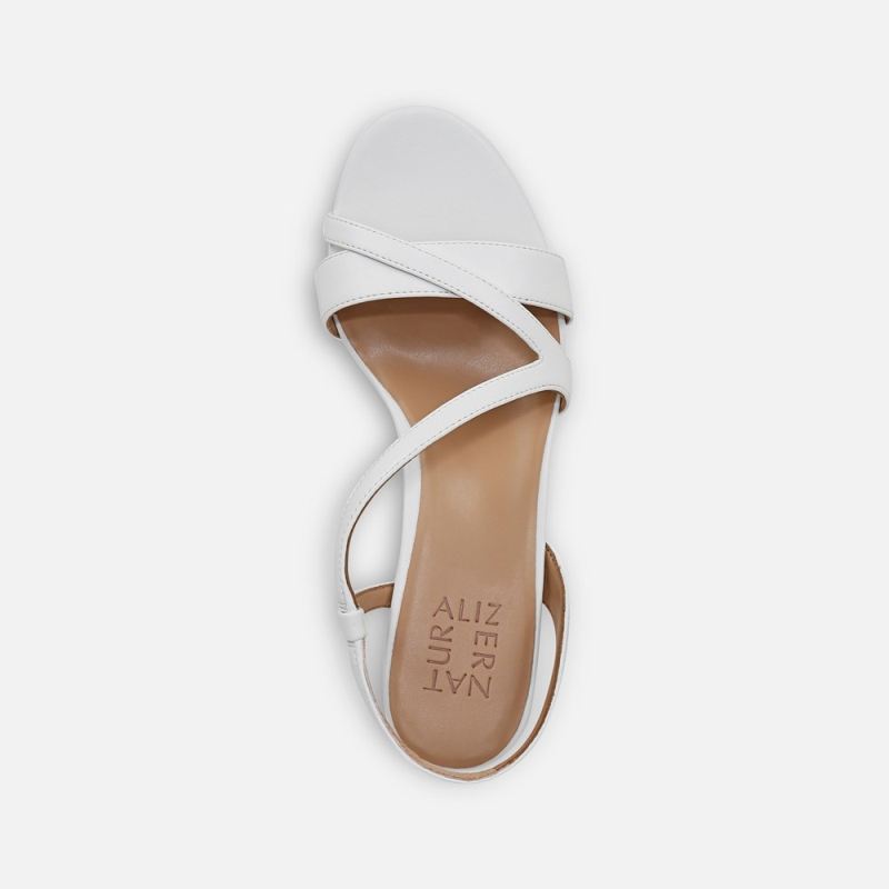 Naturalizer Women's Abby Dress Sandal - White Faux Leather