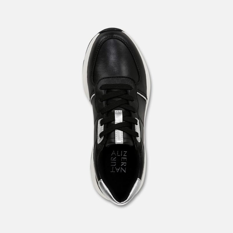 Naturalizer Women's Blossom Lace-up Sneaker - Black Leather