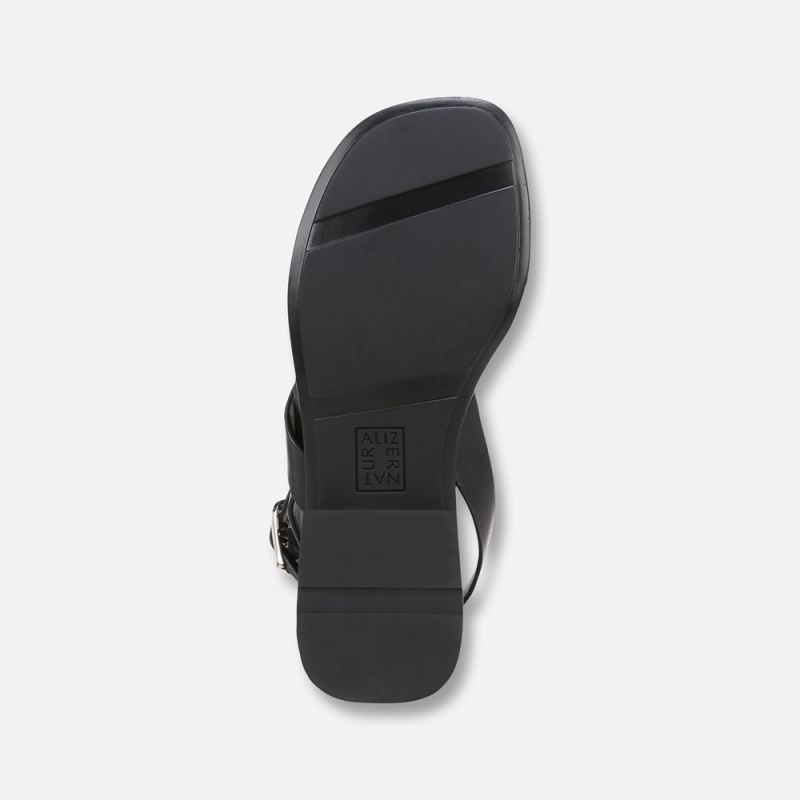 Naturalizer Women's Birch Sandal - Black Leather