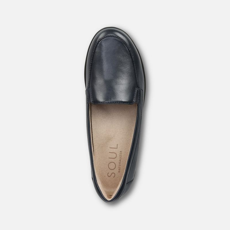 Naturalizer Women's SOUL Kacy Flat - Navy Leather