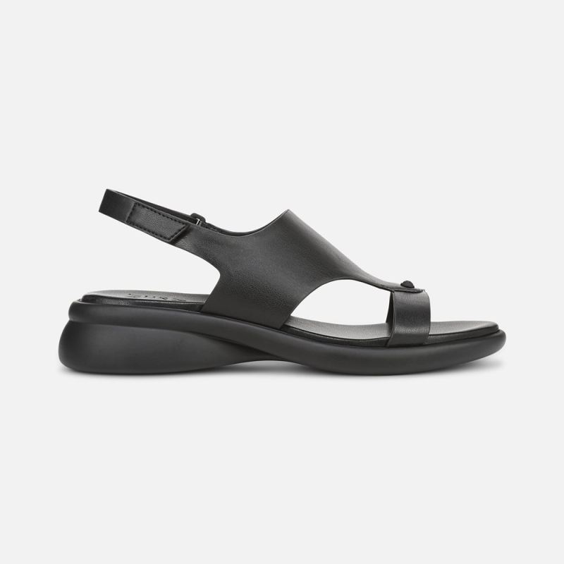 Naturalizer Women's Lillian Slingback Sandal - Black Faux Leather
