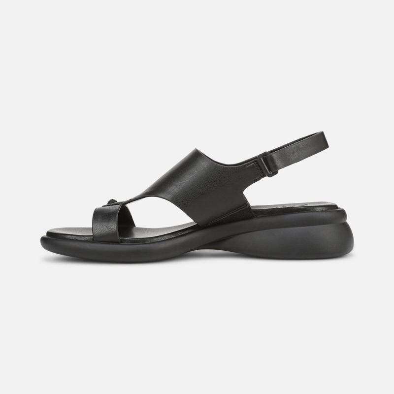 Naturalizer Women's Lillian Slingback Sandal - Black Faux Leather