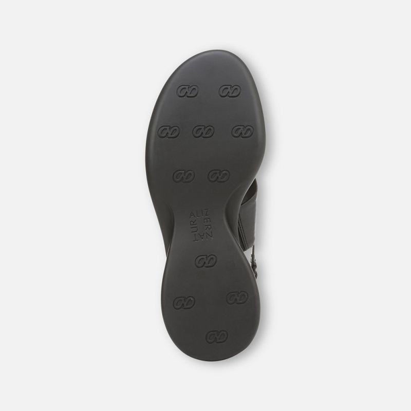 Naturalizer Women's Lillian Slingback Sandal - Black Faux Leather