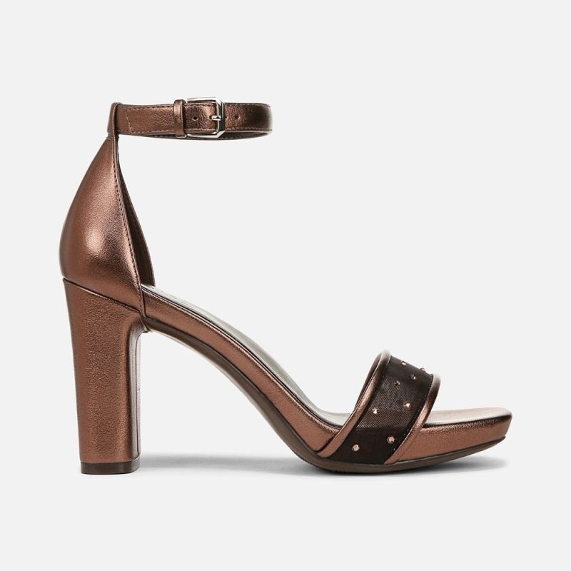 Naturalizer Women's Joy Dress Sandal - Cinnamon Brown Leather