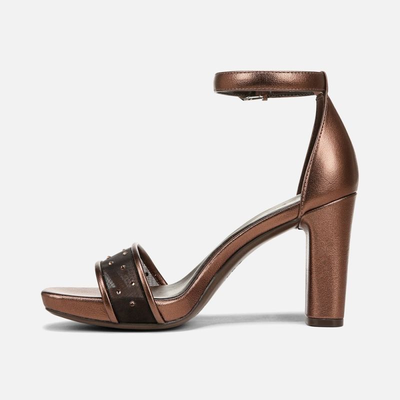 Naturalizer Women's Joy Dress Sandal - Cinnamon Brown Leather