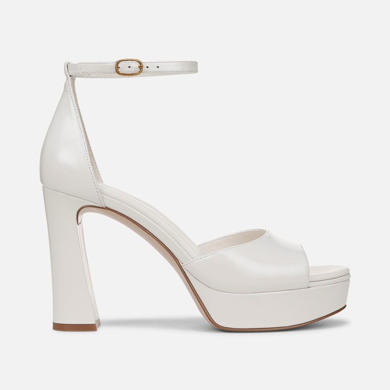 Naturalizer Women's 27 Edit Delphie Dress Sandal - Warm White Leather