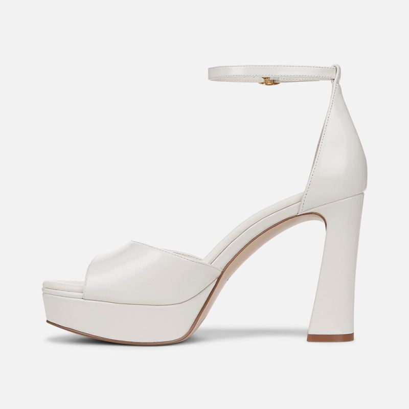 Naturalizer Women's 27 Edit Delphie Dress Sandal - Warm White Leather