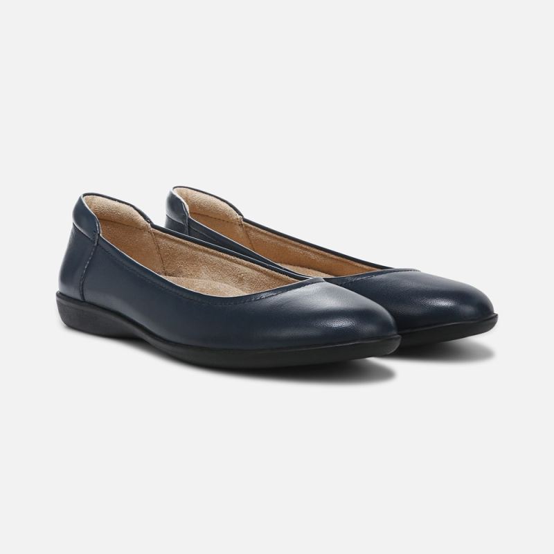 Naturalizer Women's Flexy Flat - Navy Leather