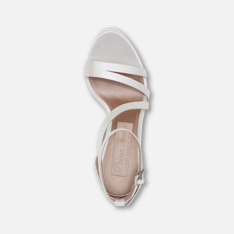 Naturalizer Women's Love 2 Dress Sandal - Silk White Fabric