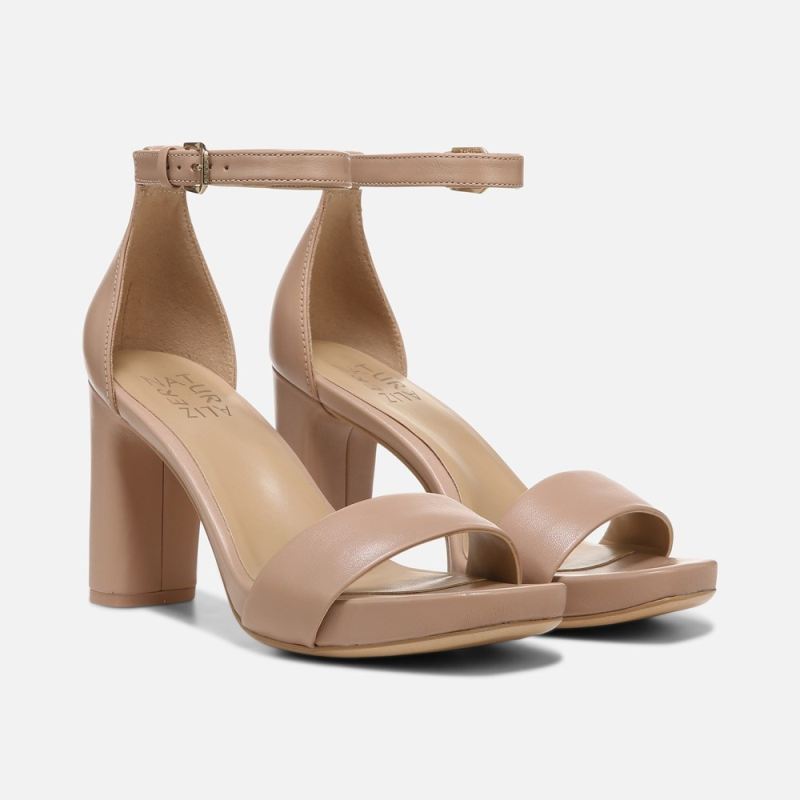 Naturalizer Women's Joy Dress Sandal - Creme Brulee Leather