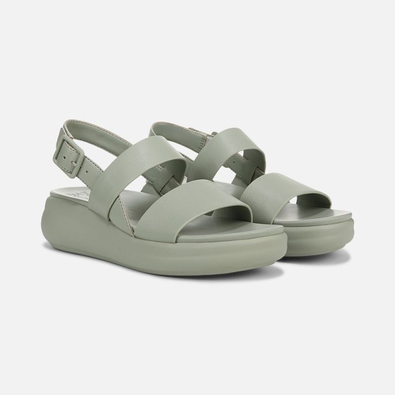 Naturalizer Women's Coast Wedge Sandal - Pistachio Green Faux Leather