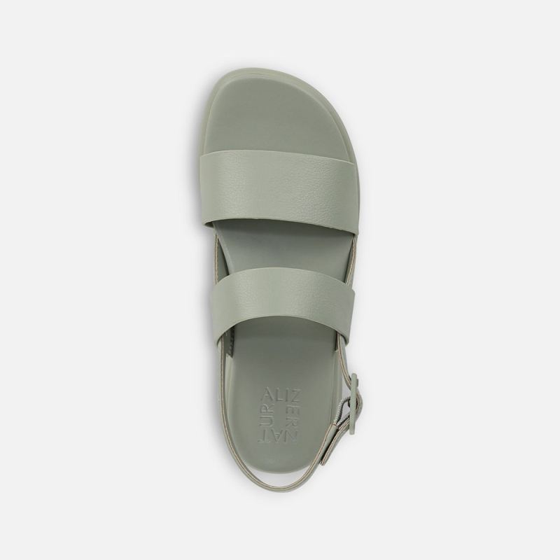 Naturalizer Women's Coast Wedge Sandal - Pistachio Green Faux Leather