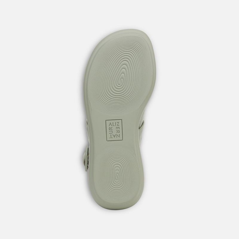 Naturalizer Women's Coast Wedge Sandal - Pistachio Green Faux Leather