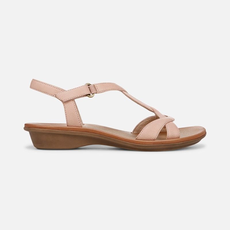 Naturalizer Women's SOUL Solo Sandal - Mauve Pink Faux Leather