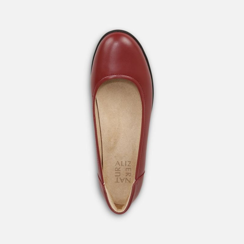 Naturalizer Women's Flexy Flat - Red Leather