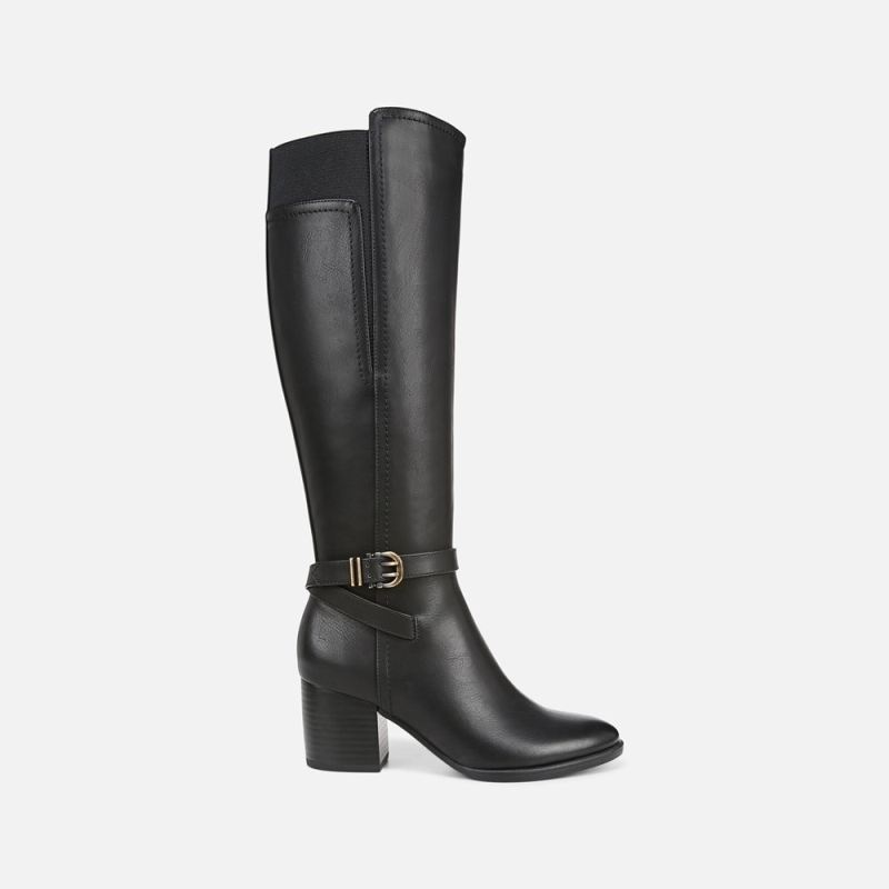 Naturalizer Women's SOUL Uptown Knee High Boot - Black Faux Leather