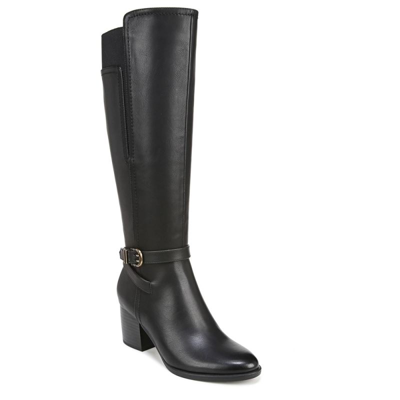 Naturalizer Women's SOUL Uptown Knee High Boot - Black Faux Leather