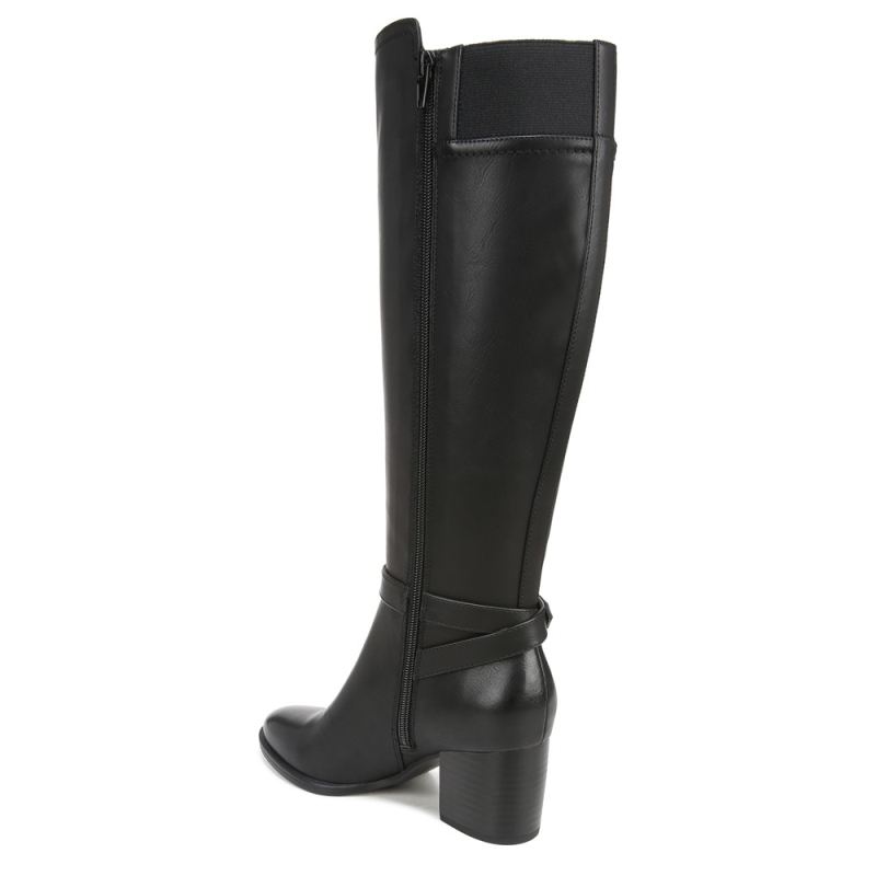 Naturalizer Women's SOUL Uptown Knee High Boot - Black Faux Leather