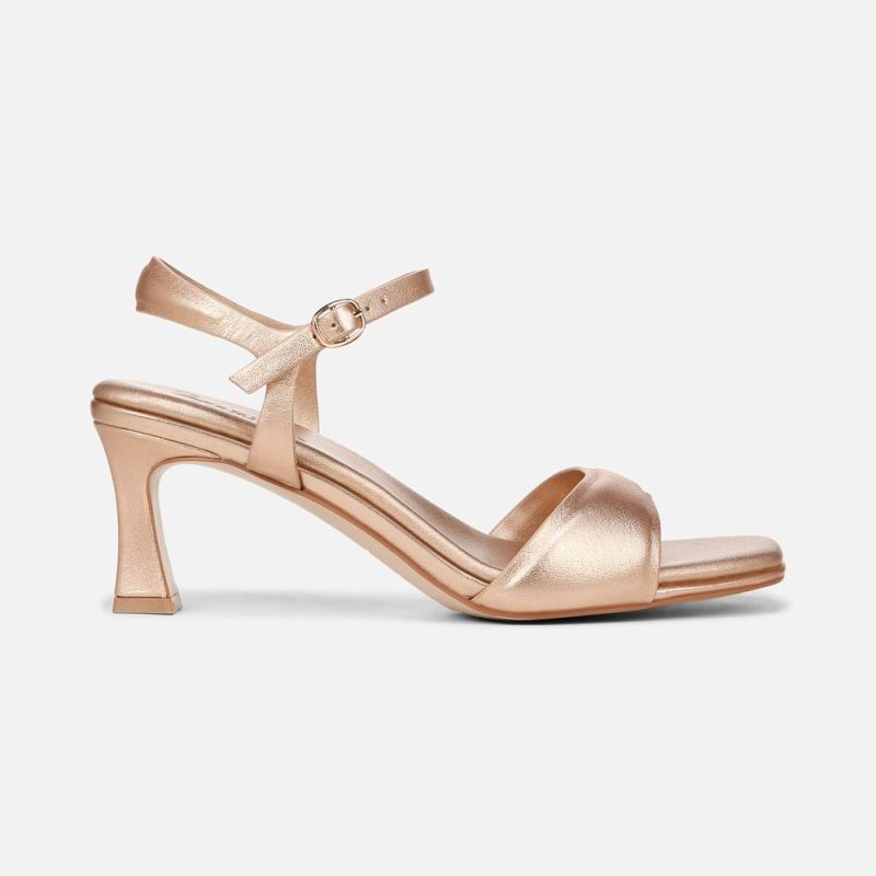 Naturalizer Women's 27 EDIT Grace Dress Sandal - Rose Gold Leather