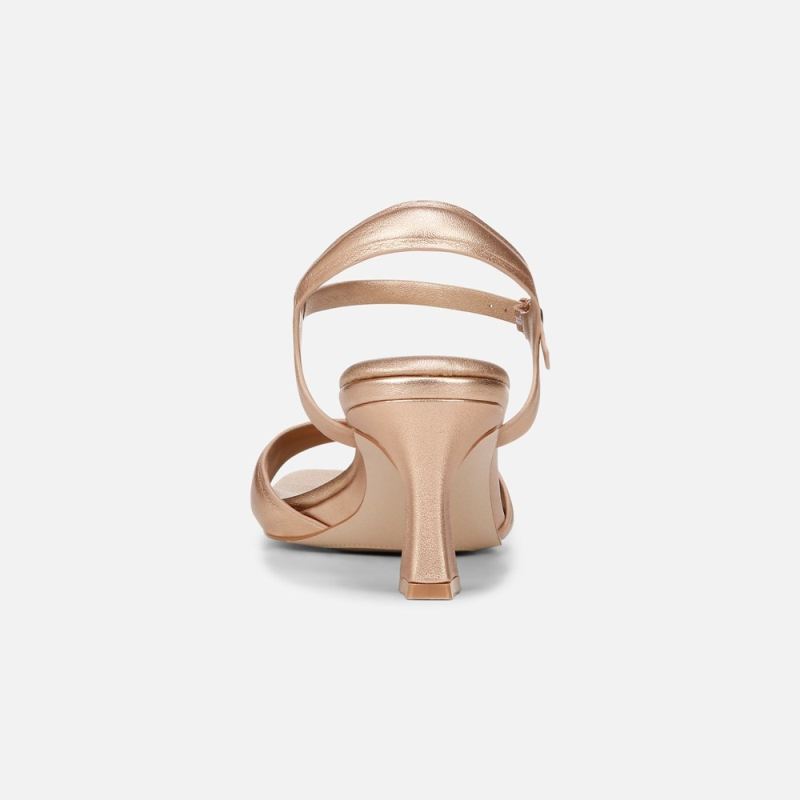 Naturalizer Women's 27 EDIT Grace Dress Sandal - Rose Gold Leather