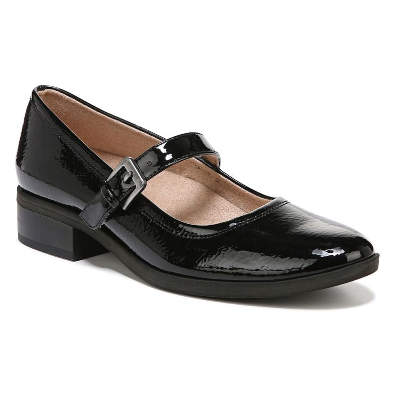 Naturalizer Women's SOUL Ramona Mary Jane Flat - Black Patent
