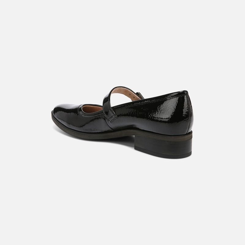 Naturalizer Women's SOUL Ramona Mary Jane Flat - Black Patent