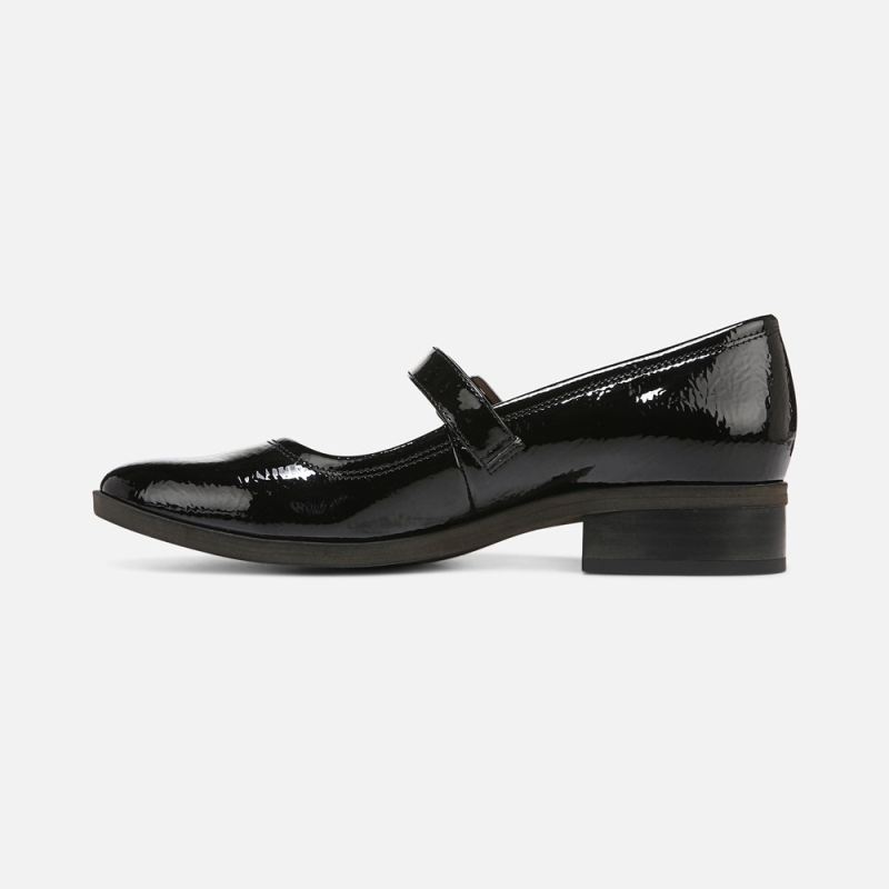 Naturalizer Women's SOUL Ramona Mary Jane Flat - Black Patent