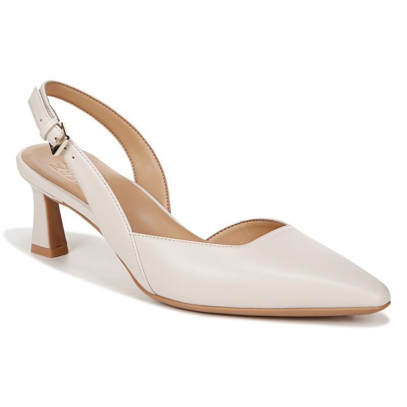 Naturalizer Women's Dalary Slingback Pump - Satin Pearl Leather