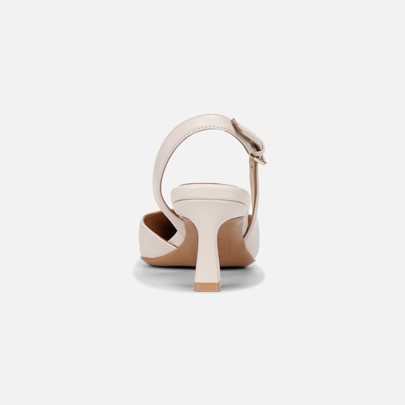 Naturalizer Women's Dalary Slingback Pump - Satin Pearl Leather