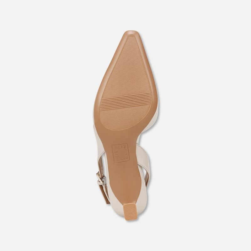 Naturalizer Women's Dalary Slingback Pump - Satin Pearl Leather