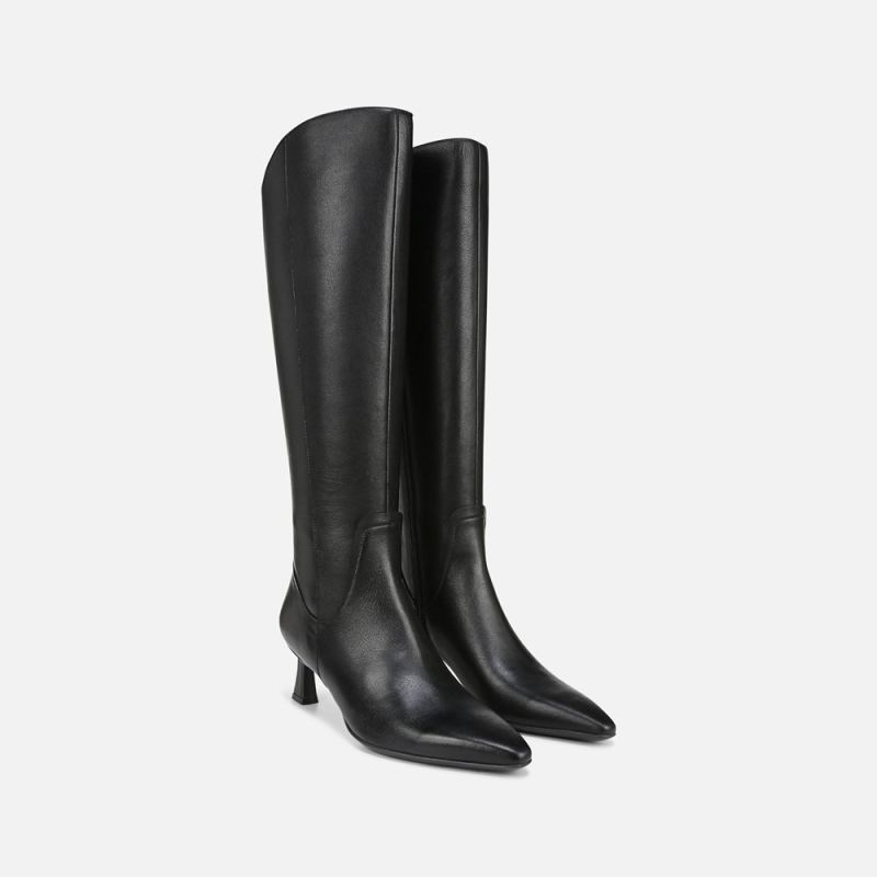 Naturalizer Women's Deesha Extra Wide Calf Knee High Boot - Black Leather