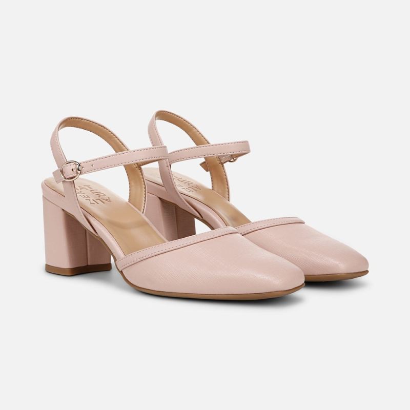 Naturalizer Women's Wave Dress Shoe - Cameo Blush Pink Faux Leather