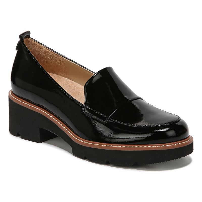 Naturalizer Women's Darry Lug Sole Loafer - Black Patent