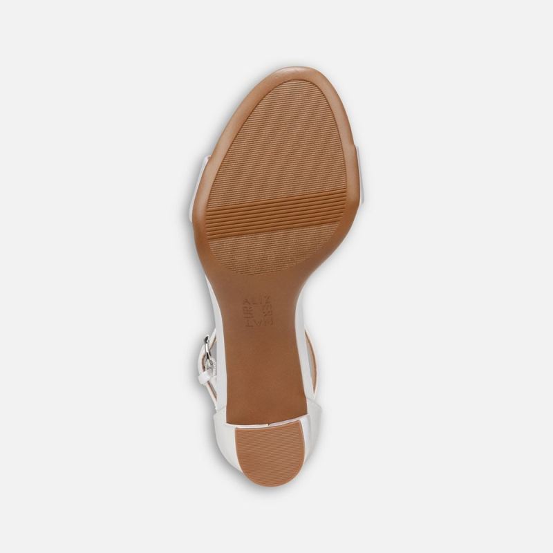 Naturalizer Women's Vera Dress Sandal - Pearl White Satin Fabric