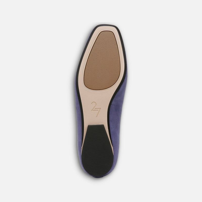 Naturalizer Women's 27 Edit Carla Flat - Future Dusk Blue Suede