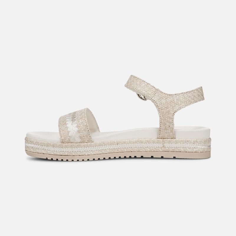 Naturalizer Women's Neila Sandal - Eggshell Beige Raffia