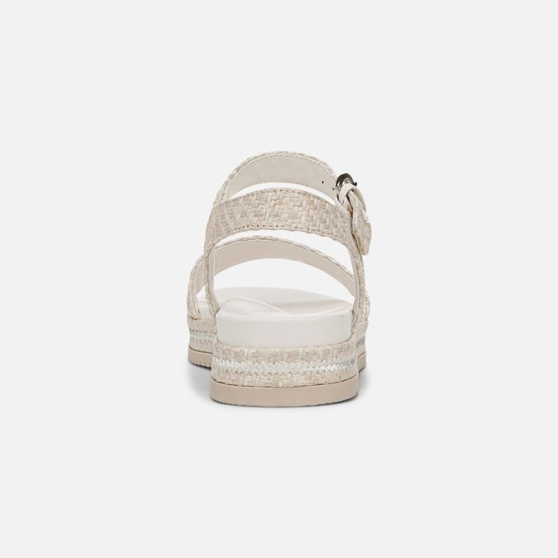 Naturalizer Women's Neila Sandal - Eggshell Beige Raffia