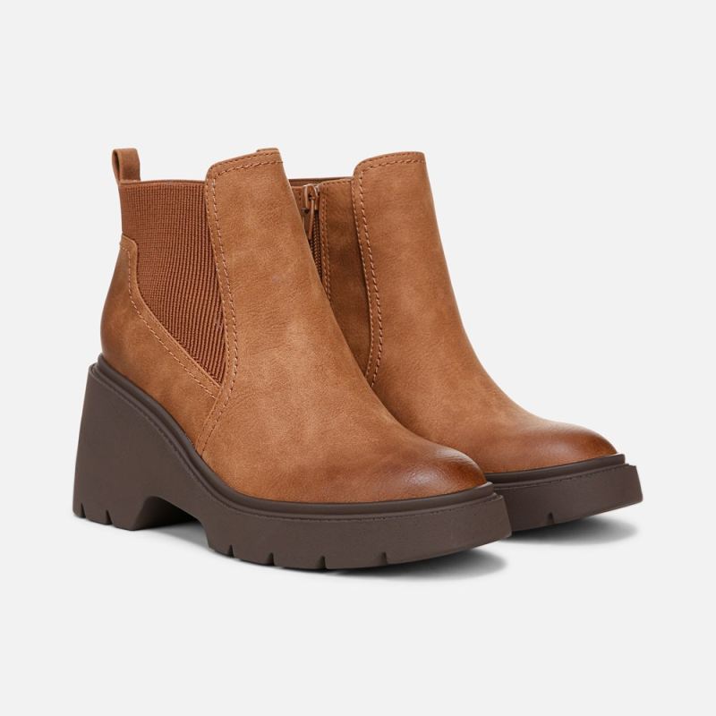 Naturalizer Women's Soul Cora Ankle Boot - English Tea Faux Leather