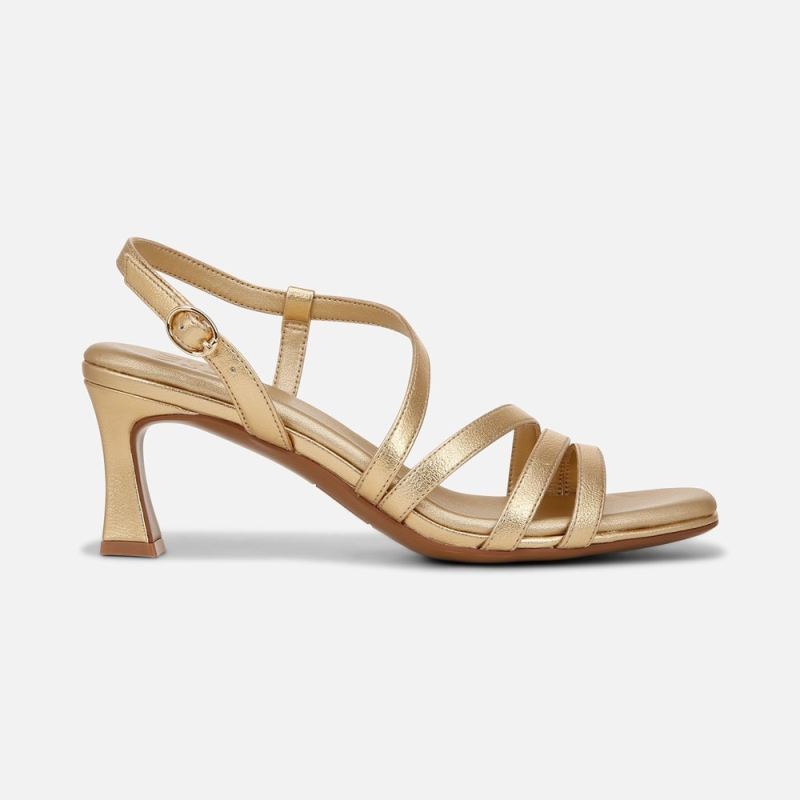 Naturalizer Women's Galaxy Dress Sandal - Dark Gold Faux Leather