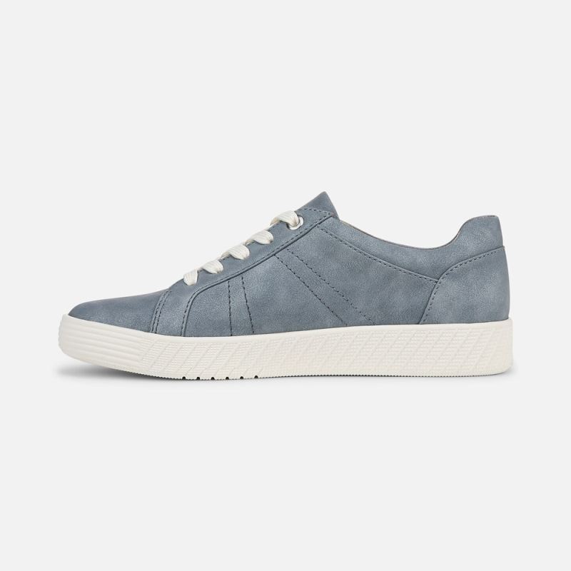 Naturalizer Women's SOUL Neela Sneaker - Mid Blue Faux Leather