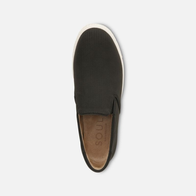 Naturalizer Women's Soul Tia Slip On Sneaker - Black Synthetic