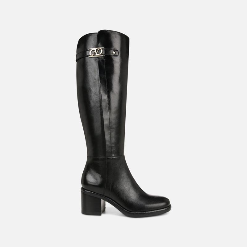 Naturalizer Women's Fannie Knee High Boot - Black Leather