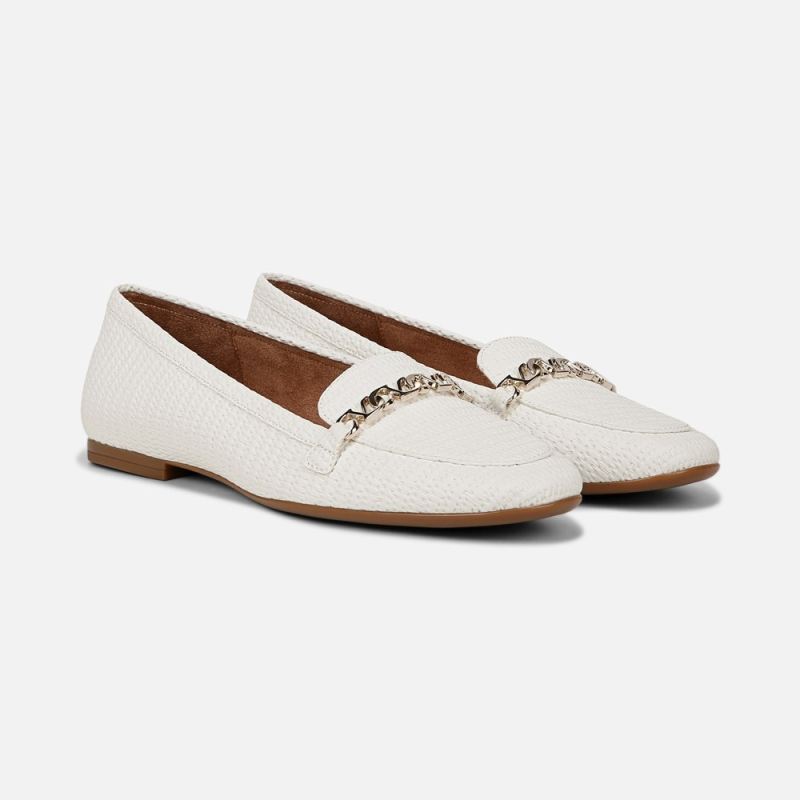 Naturalizer Women's Jemi Loafer - White Woven Fabric