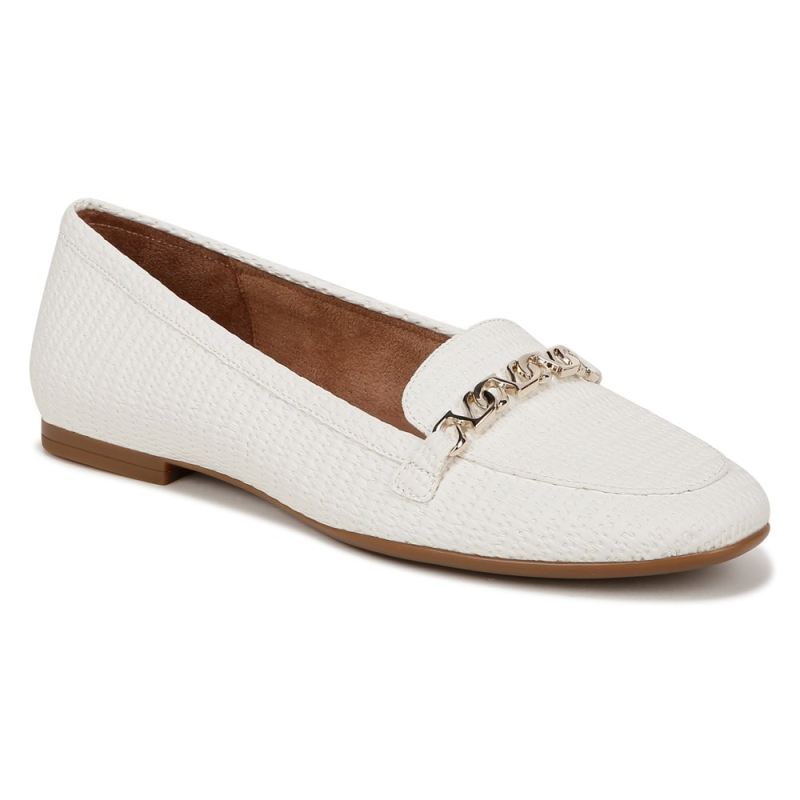 Naturalizer Women's Jemi Loafer - White Woven Fabric