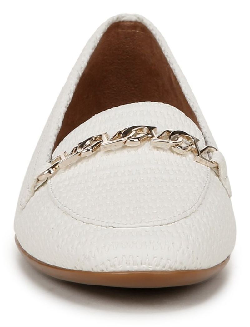 Naturalizer Women's Jemi Loafer - White Woven Fabric